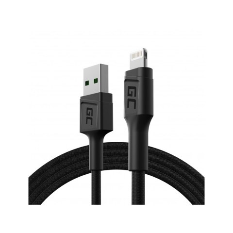 Green Cell PowerStream - Kabel Przewód USB-A - Lightning 120cm szybkie ładowanie Apple 2.4A Green Cell Green Cell PowerStream - Kabel Przewód USB-A - Lightning 120cm szybkie ładowanie Apple 2.4A Green Cell