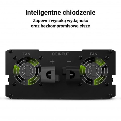Green Cell - Przetwornica napięcia Inwerter 12V na 230V 2000W/4000W Modyfikowana sinusoida Green Cell Green Cell - Przetwornica napięcia Inwerter 12V na 230V 2000W/4000W Modyfikowana sinusoida Green Cell