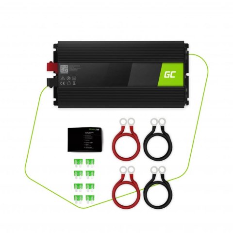 Green Cell - Przetwornica napięcia Inwerter 12V na 230V 2000W/4000W Modyfikowana sinusoida Green Cell Green Cell - Przetwornica napięcia Inwerter 12V na 230V 2000W/4000W Modyfikowana sinusoida Green Cell