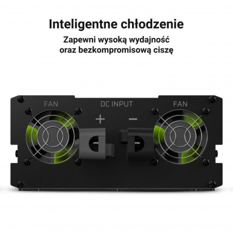Green Cell - Przetwornica napięcia Inwerter Green Cell® 12V na 230V 2000W/4000W Czysta sinusoida Green Cell Green Cell - Przetwornica napięcia Inwerter Green Cell® 12V na 230V 2000W/4000W Czysta sinusoida Green Cell