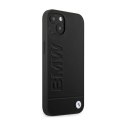 BMW Leather Hot Stamp - Etui iPhone 14 Plus (Czarny) BMW