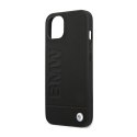 BMW Leather Hot Stamp - Etui iPhone 14 Plus (Czarny) BMW