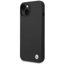 BMW Liquid Silicone Case Metal Logo - Etui iPhone 14 Plus (Czarny) BMW
