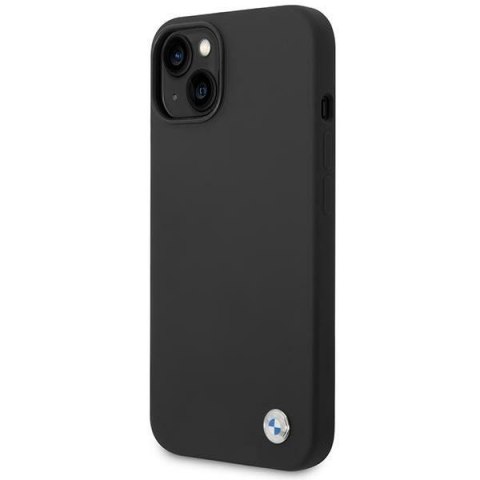 BMW Liquid Silicone Case Metal Logo - Etui iPhone 14 Plus (Czarny) BMW BMW Liquid Silicone Case Metal Logo - Etui iPhone 14 Plus (Czarny) BMW