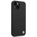 BMW Liquid Silicone Case Metal Logo - Etui iPhone 14 Plus (Czarny) BMW