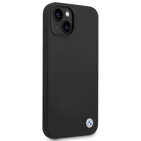 BMW Liquid Silicone Case Metal Logo - Etui iPhone 14 Plus (Czarny) BMW BMW Liquid Silicone Case Metal Logo - Etui iPhone 14 Plus (Czarny) BMW