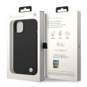 BMW Liquid Silicone Case Metal Logo - Etui iPhone 14 Plus (Czarny) BMW