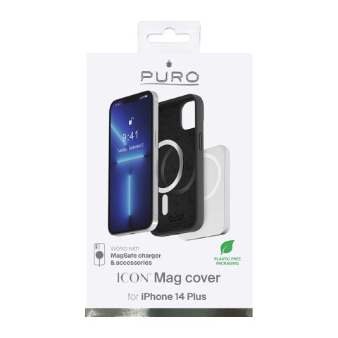 PURO ICON MAG - Etui iPhone 14 Plus MagSafe (Black) Puro PURO ICON MAG - Etui iPhone 14 Plus MagSafe (Black) Puro