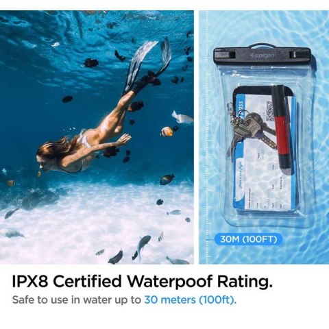 Spigen A610 Universal Waterproof Float Case - Etui do smartfonów do 6.9" (Przezoczysty) Spigen Spigen A610 Universal Waterproof Float Case - Etui do smartfonów do 6.9" (Przezoczysty) Spigen