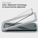Spigen Alm Glass FC 2-Pack - Szkło hartowane do iPhone 16e / iPhone 14 / iPhone 13 / iPhone 13 Pro 2 szt (Czarna ramka) Spigen