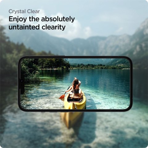 Spigen Alm Glass FC 2-Pack - Szkło hartowane do iPhone 16e / iPhone 14 / iPhone 13 / iPhone 13 Pro 2 szt (Czarna ramka) Spigen Spigen Alm Glass FC 2-Pack - Szkło hartowane do iPhone 16e / iPhone 14 / iPhone 13 / iPhone 13 Pro 2 szt (Czarna ramka) Spigen
