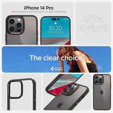 Spigen Ultra Hybrid - Etui do iPhone 14 Pro (Czarny) Spigen Spigen Ultra Hybrid - Etui do iPhone 14 Pro (Czarny) Spigen