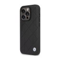 BMW Leather Quilted - Etui iPhone 14 Pro (czarny) BMW