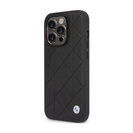 BMW Leather Quilted - Etui iPhone 14 Pro (czarny) BMW