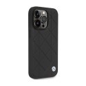 BMW Leather Quilted - Etui iPhone 14 Pro (czarny) BMW
