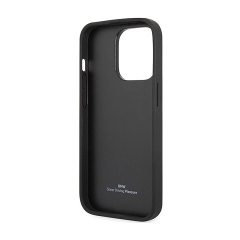 BMW Leather Quilted - Etui iPhone 14 Pro (czarny) BMW BMW Leather Quilted - Etui iPhone 14 Pro (czarny) BMW
