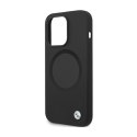 BMW Signature Liquid Silicone MagSafe - Etui iPhone 14 Pro Max (czarny) BMW