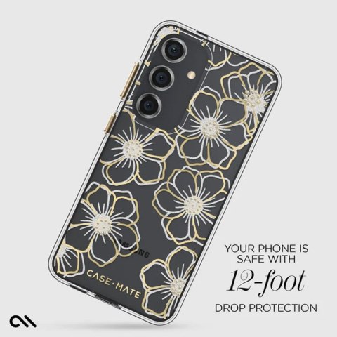 Case-Mate Floral Gems - Etui Samsung Galaxy S24 (Gold) Case-Mate Case-Mate Floral Gems - Etui Samsung Galaxy S24 (Gold) Case-Mate
