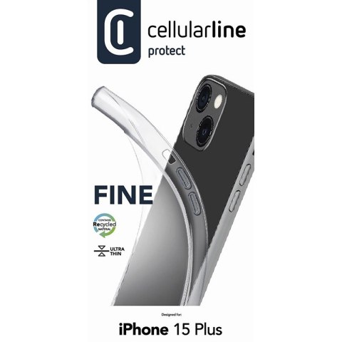 Cellularline Fine - Etui iPhone 15 Plus (przezroczysty) Cellularline Cellularline Fine - Etui iPhone 15 Plus (przezroczysty) Cellularline