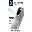 Cellularline Fine - Etui iPhone 15 Pro (przezroczysty) Cellularline
