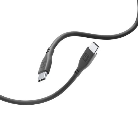 Cellularline Soft Cable - Kabel USB-C do USB-C 1.2 m (czarny) Cellularline Cellularline Soft Cable - Kabel USB-C do USB-C 1.2 m (czarny) Cellularline