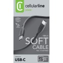 Cellularline Soft Cable - Kabel USB-C do USB-C 1.2 m (czarny) Cellularline