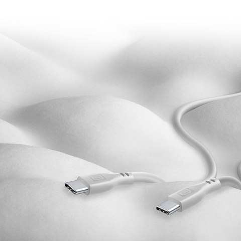 Cellularline Soft Cable - Kabel USB-C do USB-C 1.2 m (szary) Cellularline Cellularline Soft Cable - Kabel USB-C do USB-C 1.2 m (szary) Cellularline