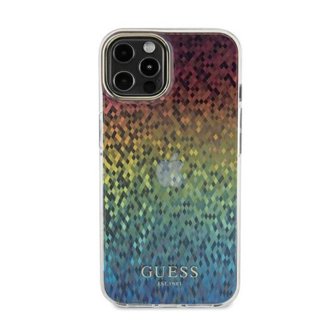 Guess IML Faceted Mirror Disco Iridescent - Etui iPhone 12 / iPhone 12 Pro (Iridescent) Guess Guess IML Faceted Mirror Disco Iridescent - Etui iPhone 12 / iPhone 12 Pro (Iridescent) Guess