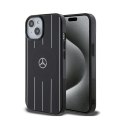 Mercedes Double Layer Crossed Lines MagSafe - Etui iPhone 15 (czarny) Mercedes