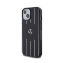 Mercedes Double Layer Crossed Lines MagSafe - Etui iPhone 15 (czarny) Mercedes