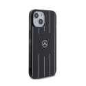 Mercedes Double Layer Crossed Lines MagSafe - Etui iPhone 15 (czarny) Mercedes