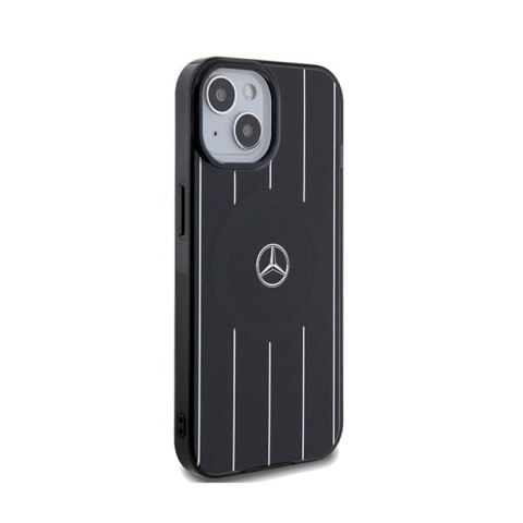 Mercedes Double Layer Crossed Lines MagSafe - Etui iPhone 15 (czarny) Mercedes Mercedes Double Layer Crossed Lines MagSafe - Etui iPhone 15 (czarny) Mercedes