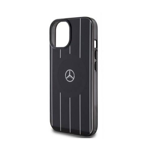 Mercedes Double Layer Crossed Lines MagSafe - Etui iPhone 15 (czarny) Mercedes Mercedes Double Layer Crossed Lines MagSafe - Etui iPhone 15 (czarny) Mercedes