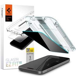 Spigen GLAS.TR EZ FIT Privacy - Szkło hartowane z filtrem prywatyzującym do iPhone 15 Plus / 16 Plus Spigen