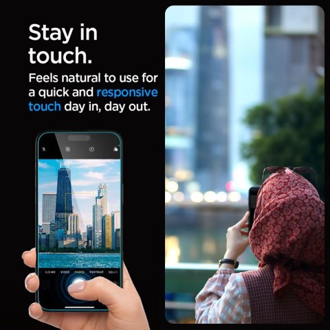 Spigen GLAS.TR EZ FIT Privacy - Szkło hartowane z filtrem prywatyzującym do iPhone 15 Plus / 16 Plus Spigen Spigen GLAS.TR EZ FIT Privacy - Szkło hartowane z filtrem prywatyzującym do iPhone 15 Plus / 16 Plus Spigen