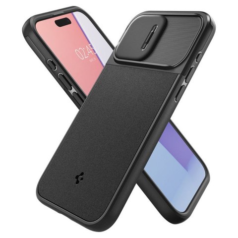 Spigen Optik Armor Mag MagSafe - Etui do iPhone 15 Pro (Czarny) Spigen Spigen Optik Armor Mag MagSafe - Etui do iPhone 15 Pro (Czarny) Spigen