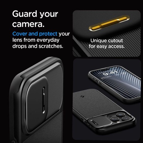 Spigen Optik Armor Mag MagSafe - Etui do iPhone 15 Pro (Czarny) Spigen Spigen Optik Armor Mag MagSafe - Etui do iPhone 15 Pro (Czarny) Spigen