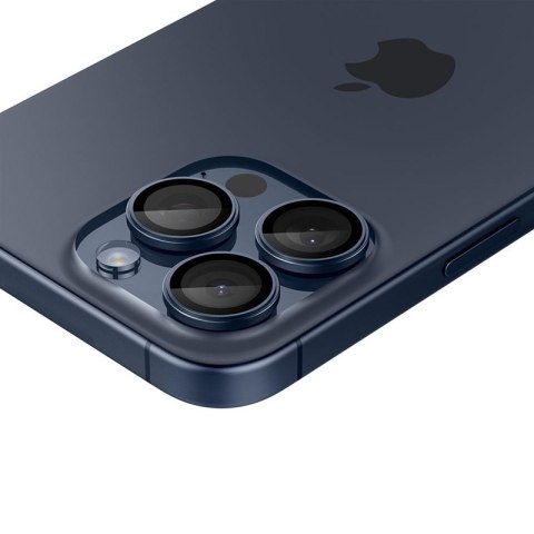 Spigen Optik Pro GLAS.TR EZ Fit Camera Protector 2-Pack - Szkło ochronne na obiektyw do iPhone 15 Pro / 15 Pro Max / iPhone 14 P Spigen Spigen Optik Pro GLAS.TR EZ Fit Camera Protector 2-Pack - Szkło ochronne na obiektyw do iPhone 15 Pro / 15 Pro Max / iPhone 14 P Spigen