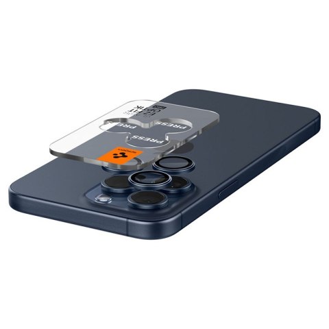 Spigen Optik Pro GLAS.TR EZ Fit Camera Protector 2-Pack - Szkło ochronne na obiektyw do iPhone 15 Pro / 15 Pro Max / iPhone 14 P Spigen Spigen Optik Pro GLAS.TR EZ Fit Camera Protector 2-Pack - Szkło ochronne na obiektyw do iPhone 15 Pro / 15 Pro Max / iPhone 14 P Spigen