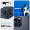 Spigen Optik Pro GLAS.TR EZ Fit Camera Protector 2-Pack - Szkło ochronne na obiektyw do iPhone 15 Pro / 15 Pro Max / iPhone 14 P Spigen
