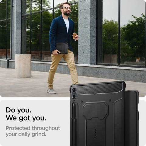 Spigen Rugged Armor Pro - Etui do Samsung Galaxy Tab S9 FE+ 12.4" (Czarny) Spigen Spigen Rugged Armor Pro - Etui do Samsung Galaxy Tab S9 FE+ 12.4" (Czarny) Spigen