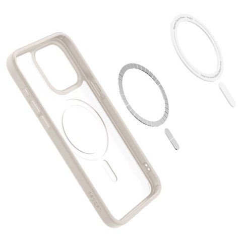 Spigen Ultra Hybrid Mag MagSafe - Etui do iPhone 15 Pro (Frost Natural Titanium) Spigen Spigen Ultra Hybrid Mag MagSafe - Etui do iPhone 15 Pro (Frost Natural Titanium) Spigen