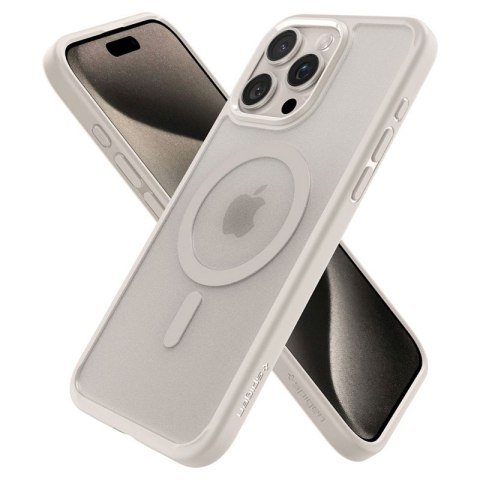 Spigen Ultra Hybrid Mag MagSafe - Etui do iPhone 15 Pro (Frost Natural Titanium) Spigen Spigen Ultra Hybrid Mag MagSafe - Etui do iPhone 15 Pro (Frost Natural Titanium) Spigen