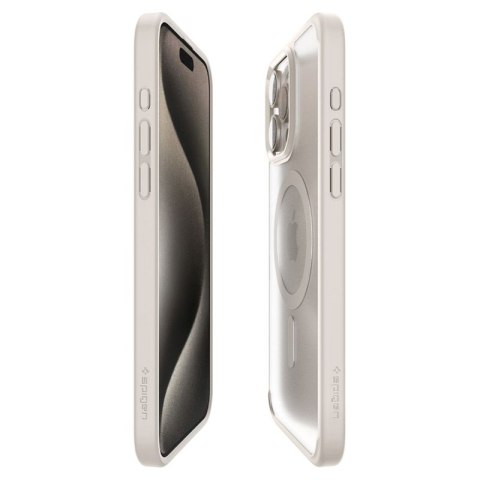Spigen Ultra Hybrid Mag MagSafe - Etui do iPhone 15 Pro (Frost Natural Titanium) Spigen Spigen Ultra Hybrid Mag MagSafe - Etui do iPhone 15 Pro (Frost Natural Titanium) Spigen