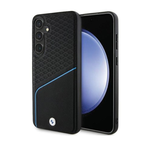 BMW Signature Leather Textured & Line MagSafe - Etui Samsung Galaxy S24+ (czarny) BMW BMW Signature Leather Textured & Line MagSafe - Etui Samsung Galaxy S24+ (czarny) BMW