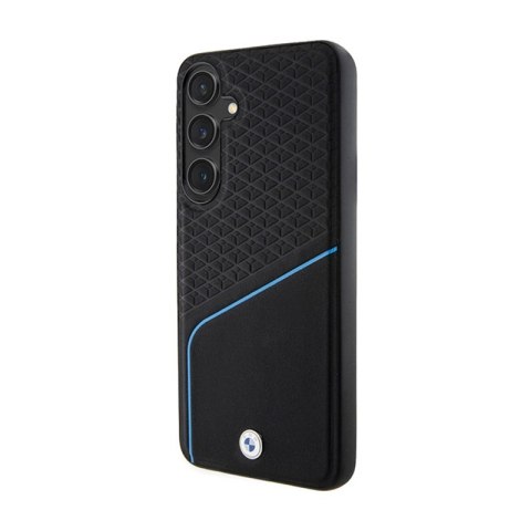 BMW Signature Leather Textured & Line MagSafe - Etui Samsung Galaxy S24+ (czarny) BMW BMW Signature Leather Textured & Line MagSafe - Etui Samsung Galaxy S24+ (czarny) BMW