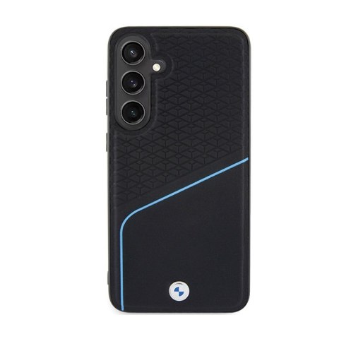 BMW Signature Leather Textured & Line MagSafe - Etui Samsung Galaxy S24+ (czarny) BMW BMW Signature Leather Textured & Line MagSafe - Etui Samsung Galaxy S24+ (czarny) BMW