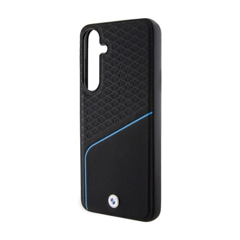 BMW Signature Leather Textured & Line MagSafe - Etui Samsung Galaxy S24+ (czarny) BMW BMW Signature Leather Textured & Line MagSafe - Etui Samsung Galaxy S24+ (czarny) BMW