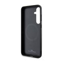 BMW Signature Leather Textured & Line MagSafe - Etui Samsung Galaxy S24+ (czarny) BMW