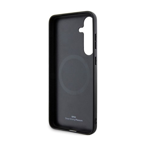 BMW Signature Leather Textured & Line MagSafe - Etui Samsung Galaxy S24+ (czarny) BMW BMW Signature Leather Textured & Line MagSafe - Etui Samsung Galaxy S24+ (czarny) BMW